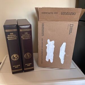 National Geographic Magazine 2025 Leather Bound Set